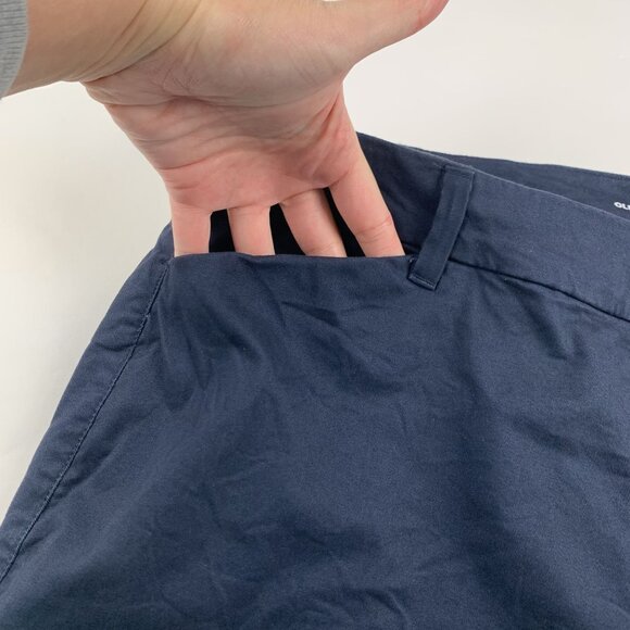 TALL Old Navy Classic Navy Stretch Canvas Bootcut Chino Pants 16T - Picture 3 of 7